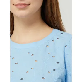 Lollys Laundry T-shirt z ażurowym wzorem model ‘Christina’