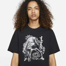 T-shirt męski z grafiką Jordan Vintage - Czerń