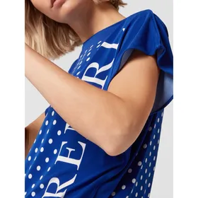 Lauren Ralph Lauren T-shirt ze wzorem w grochy i nadrukiem z logo