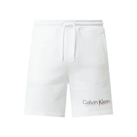 CK Calvin Klein Szorty z dzianiny dresowej z paskami logo