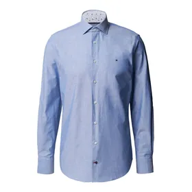 Tommy Hilfiger Tailored Koszula biznesowa o kroju slim fit z czystej bawełny
