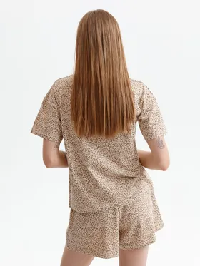 Piżama damska, komplet krótkie szorty i koszulka