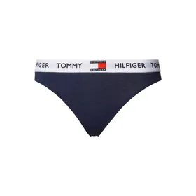 TOMMY HILFIGER Stringi z elastycznym pasem z logo
