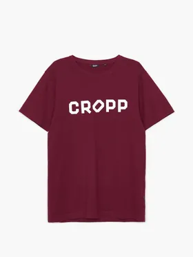 Koszulka z nadrukiem Cropp - Bordowy