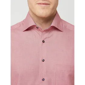 Eterna Koszula biznesowa o kroju regular fit z natté z krótkim rękawem