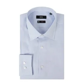 BOSS Koszula biznesowa o kroju slim fit z dodatkiem streczu i bardzo długim rękawem model ‘Jango’