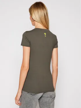 Guess T-Shirt Janel W0BI71 J1300 Zielony Slim Fit