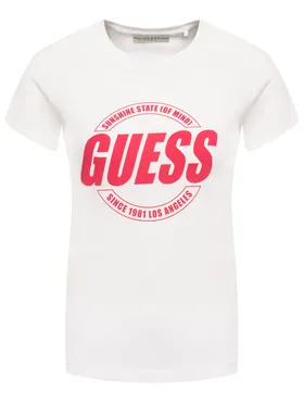 Guess T-Shirt Roxy W01I0J JA900 Biały Regular Fit