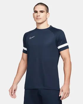 Męska koszulka piłkarska z krótkim rękawem Nike Dri-FIT Academy - Biel