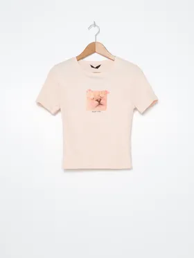 Koszulka z nadrukiem - Różowy