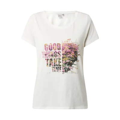 Ichi ICHI T-shirt z bawełny ekologicznej model ‘Joune’