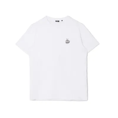 Cropp Biały T-shirt z haftem