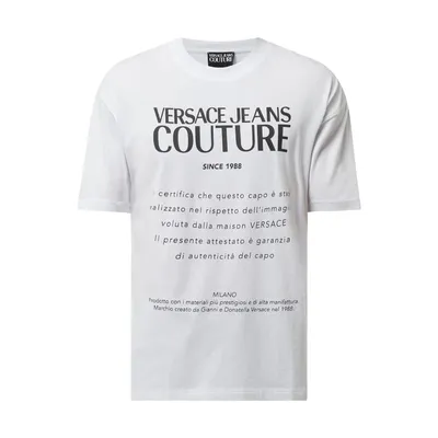 Versace Jeans Couture Versace Jeans Couture T-shirt z bawełny z nadrukiem z logo