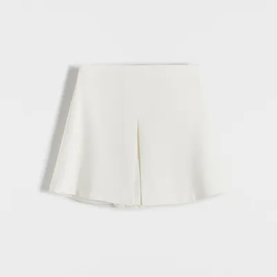 Reserved Spódnica z szortam - Biały