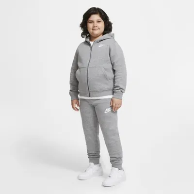 Nike Joggery dla dużych dzieci (chłopców) Nike Sportswear Club Fleece (zwiększony rozmiar) - Szary