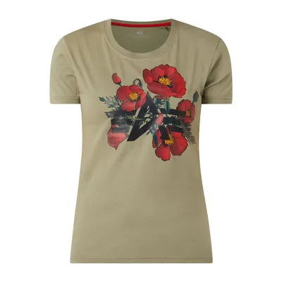 Alpha Industries Alpha Industries T-shirt z kwiatowym wzorem