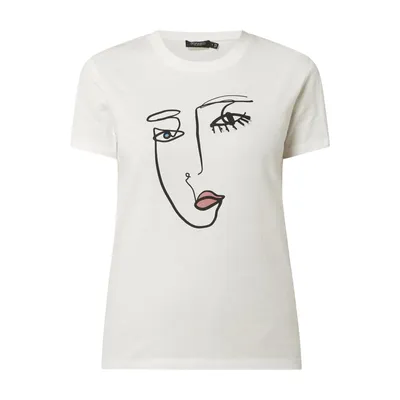 Soaked in Luxury Soaked in Luxury T-shirt z nadrukiem model ‘Lash’