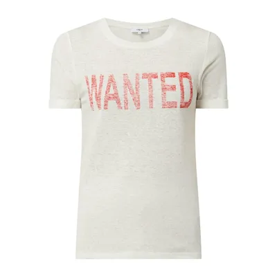 SUNCOO PARIS SUNCOO PARIS T-shirt z mieszanki lnu model ‘Mayron’