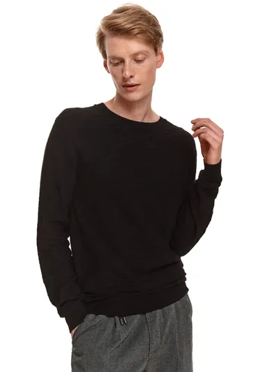 Top Secret Sweter z żakardowym wzorem