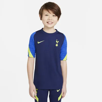 Nike Koszulka piłkarska z krótkim rękawem dla dużych dzieci Nike Dri-FIT Tottenham Hotspur Strike - Niebieski
