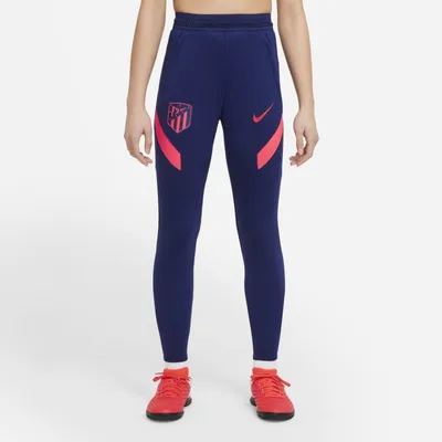 Nike Spodnie piłkarskie dla dużych dzieci Atlético Madrid Strike - Niebieski