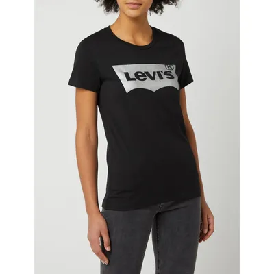 Levi's Levi's® T-shirt z logo z efektem metalicznym