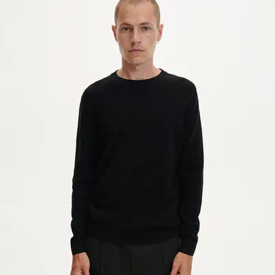 Reserved Sweter z półokrągłym dekoltem - Czarny