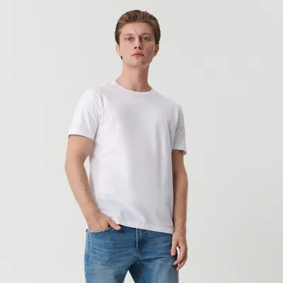 Sinsay Koszulka basic - Biały
