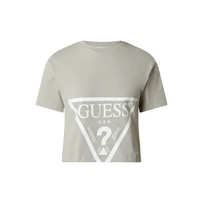 Guess Guess Activewear T-shirt o pudełkowym kroju z bawełny ekologicznej