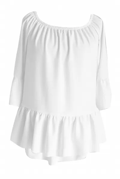 XL-ka Biała bluzka hiszpanka FIORELLE