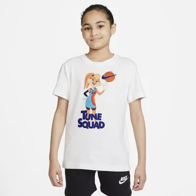 Nike T-shirt dla dużych dzieci (dziewcząt) Nike Sportswear x Space Jam: A New Legacy - Biel