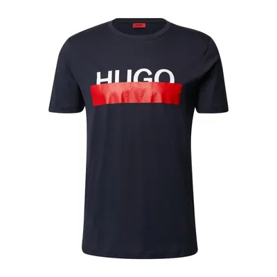 Hugo HUGO T-shirt z czystej bawełny z nadrukiem z logo