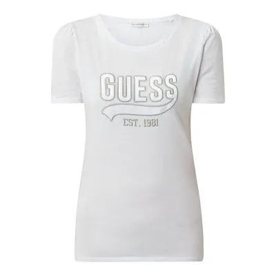 Guess Guess T-shirt z mieszanki bawełny i modalu