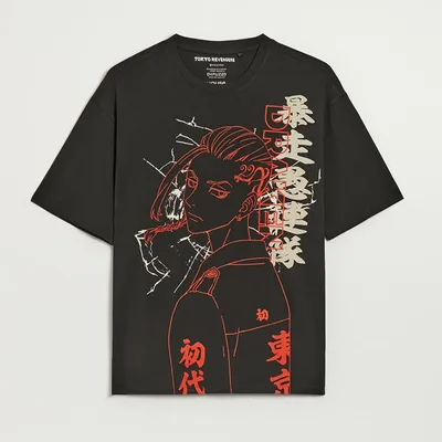 House Koszulka z nadrukiem Tokyo Revengers - Czarny
