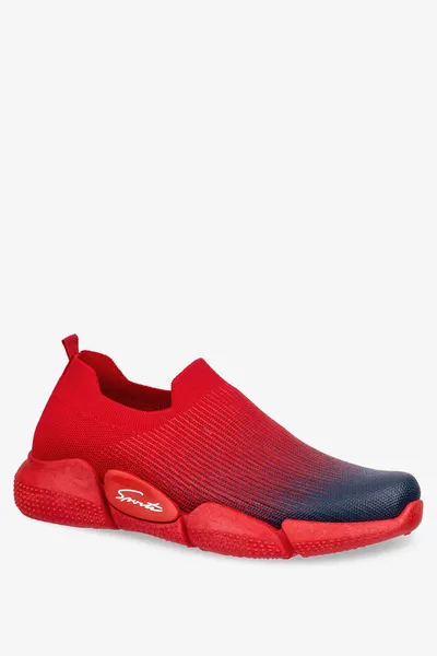 Casu Czerwone buty sportowe slip on casu 26-3-22-2r