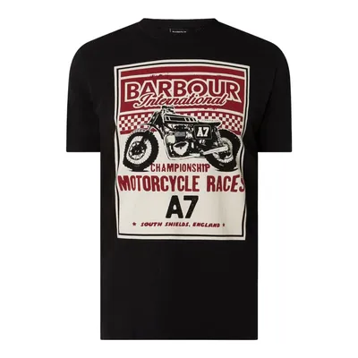 Barbour International™ Barbour International™ T-shirt o kroju tailored fit z nadrukiem z motocyklem