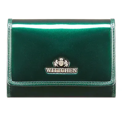 Wittchen Damski portfel ze skóry lakierowany średni