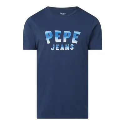 Pepe Jeans Pepe Jeans T-shirt o kroju regular fit z nadrukiem z logo model ‘Graham’