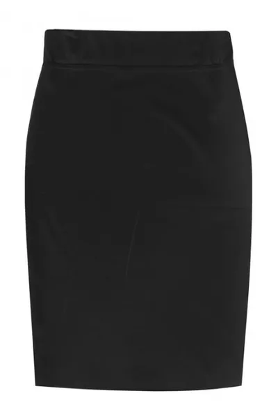 XL-ka Czarna dzianinowa spódniczka z gumką - AUDREY