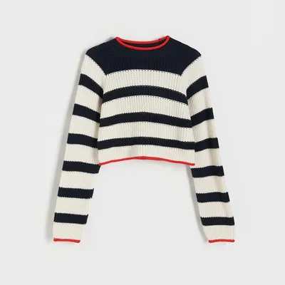 Reserved Sweter w paski - Wielobarwny