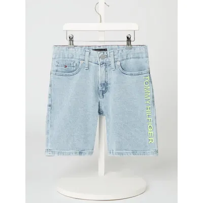 Tommy Hilfiger Tommy Hilfiger Teens Szorty jeansowe o kroju slim tapered fit z dodatkiem streczu
