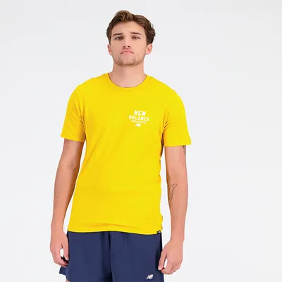 New Balance Koszulka męska New Balance MT31909VGL – żółta