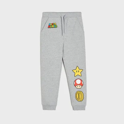 Spodnie dresowe jogger Super Mario - Jasny szary