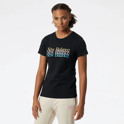 New Balance Koszulka New Balance WT21507BK – czarna