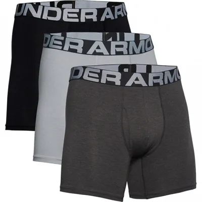 Under Armour Męska bielizna treningowa (3-pack) UNDER ARMOUR Charged Cotton 6in 3 Pack - multikolor