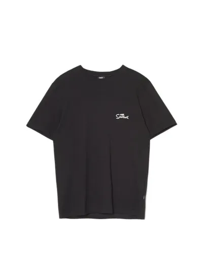 Cropp Czarny t-shirt z nadrukiem The Simpons