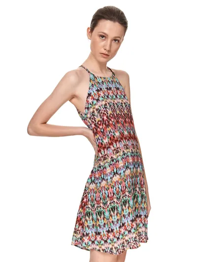 Top Secret Sukienka z dekoltem halter w kolorowy nadruk