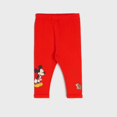 Sinsay Spodnie dresowe Myszka Miki - Czerwony