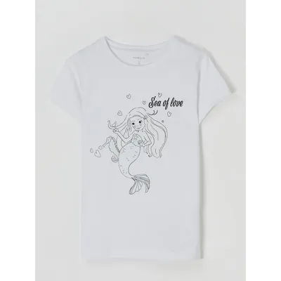 name it Name It T-shirt z bawełny ekologicznej model ‘Zisanne’