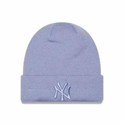 New Era Damska czapka zimowa NEW ERA WMNS LEAGUE ESS BEANIE NEW YORK YANKEES - fioletowa